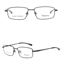 Очки мужские с полной титановой оправой, небольшие очки для рецептурных очков с высокими диоптриями