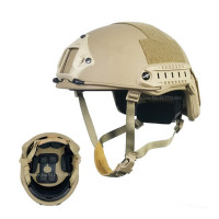 Быстрый PE NIJ IIIA высокопрочный баллистический шлем, XP Тактический шлем, циферблат с зеленым пуленепробиваемым шлемом