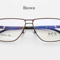Очки в титановой оправе для мужчин и женщин, классические квадратные оптические аксессуары в оправе с двойной перемычкой, по рецепту, эластичные