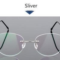 Титановая оправа для очков женские очки без оправы круглые очки мужские очки для близорукости оптические очки по рецепту Корейская оправа для очков