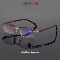 Очки для чтения KANASTAL без оправы, сверхлегкие, с антибликовым покрытием