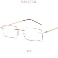 Очки для чтения без Оправы унисекс, с фильтром синего цвета, для работы за компьютером, для чтения при пресбиопии, для пожилых людей