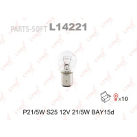 LYNXAUTO L14221 Лампа накаливания P21/5W S25 12V 21/5W BAY15D  L14221