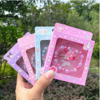 可爱卡通咕卡手账贴串串水晶手链学生时尚串珠小清新百搭手串礼品