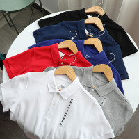 撿漏！北野U家 夏季男裝純色休閒百搭快乾多色短袖POLO衫 422987