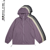 夏季薄款UPF50防曬服套裝男女潮流戶外機能透氣抗UV連帽外套