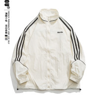 JEAKOU 夏季戶外運動立領防曬服男潮牌upf50+抗UV釣魚薄夾克