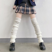 Японская Лолита 70 см милые гетры для девочек вязаные теплые носки для ног женские тонкие длинные зимние носки для косплея нагревательные носки