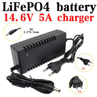 Зарядное устройство LiFePO4, 14,6 в, 5 А, 4 серии, 12 В, 5 А, блок питания, адаптер переменного тока 100-240 В, вилка для ЕС и США