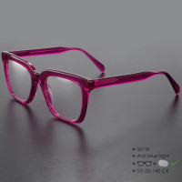 56116 ацетатное волокно оправа для очков квадратные женские леопардовые оправы для очков весенние петли женские очки по рецепту