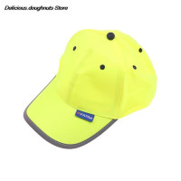Светоотражающая бейсболка высокой видимости, желтая защитная шапка для работы, защитный шлем, моющаяся шапка, защитная бейсболка