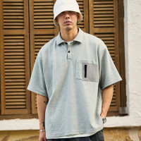 TANOXI F001 新疆棉 都市機能 日系 寬鬆休閒 短袖POLO衫 翻領T恤