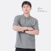 GWIT 60S海島珠地棉 夏季新款拉夫·勞倫馬球衫寬鬆上衣翻領T恤短袖polo衫男