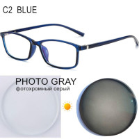 очки для близоруких от-0,5 до-10 для мужчин и женщин, TR90, линзы с защитой от синего света, хамелеоны, очки для близорукости для зрения, астигматизма настраиваемый,UF128