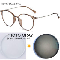 Высококлассные очки по рецепту для мужчин и женщин от-0,5 до-8,0, оправа TR90, очки для близорукости, защита от синего света, хамелеон F552