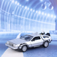 Модель литая металлическая автомобиля, 1:24, модель DeLorean Time Machine Назад в будущее, Коллекционная модель игрушечного автомобиля, подарок для детей B186