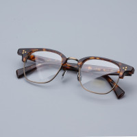 Японские круглые ацетатные оправы EYEV 644 для очков для близорукости для мужчин и женщин, золотые оправы для очков по рецепту в стиле ретро с полным чехлом