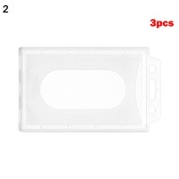 Портативный прозрачный жесткий пластиковый чехол, прочный многофункциональный держатель для ID-карт, двухсторонний прочный защитный чехол