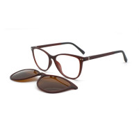 KANDREA винтажные оправа для очков в стиле кошачьи глаза солнцезащитный зажим для женщин Оптические поляризованные солнцезащитные очки C8010