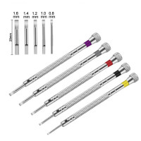 Набор прецизионных мини-отверток с шлицевыми насадками Phillips, 5 шт., для ремонта очков, часов, очков, отверток