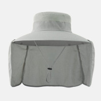 Панама Мужская съемная, дизайнерская шапка от солнца, однотонная, с козырьком, с застежкой на шею, летняя