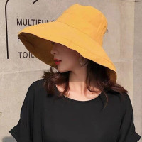 Шляпа от солнца с широкими полями и защитой от УФ-лучей, женская летняя Складная Панама для отпуска с широкими полями, Корейская пляжная шляпа для рыбалки и охоты