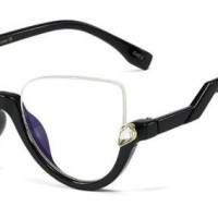 Очки кошачий глаз, прозрачные, с диоптриями, защита от близорукости, защита от синего света, для работы за компьютером, минус 2