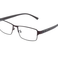 Большие металлические очки большого размера, мужские Модные Супер Большие оптические очки, Полуободковые деловые очки большого размера d оправа для очков DD1452