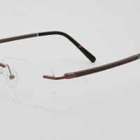 Оправа для очков Мужская без оправы, прочная оптическая оправа, без оправы, регулируемая ширина, форма