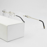 2023 оправа для очков без оправы мужские очки для коррекции зрения при близорукости женские дизайнерские модные брендовые квадратные очки для компьютера