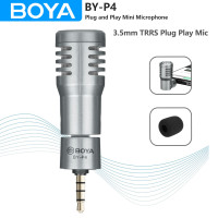 Конденсаторный микрофон BOYA BY-P4 Mini 3,5 мм TRRS Plug Play