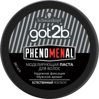 Got2b Моделирующая паста для укладки волос "phenoMENal", естественный вид, блеск, не сушит волосы, 100 мл