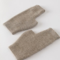 Норковый кашемир, оригинальный стиль, варежка из шерсти енота, длина запястья с отверстием для большого пальца, милые женские варежки в Корейском стиле