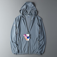 外貿原單UPF50+抗UV輕薄冰涼透氣夏季情侶款連帽防曬衣皮膚衣