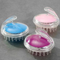 水晶透明洗头刷硅胶头部按摩刷头皮清洁按摩梳浴刷气囊洗发洗头梳