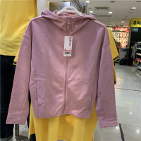 正品Baleno班尼路女裝春夏薄款純色休閒連帽開衫長袖厚棉T88803512