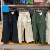 試衣間 2023秋季女裝寬腿直筒工裝褲寬鬆休閒褲長褲闊腿褲Y461643