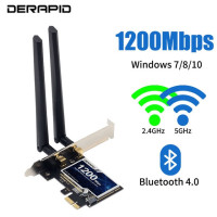 Беспроводной адаптер PCI-e, 4,0 Мбит/с, 802.11ac, Bluetooth 2,4