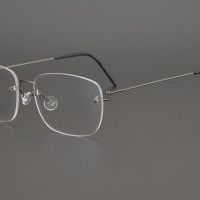 Дания бренд титановые Безвинтовые очки без оправы легкие Ретро квадратные оправы для очков для мужчин и женщин мужские Оптические очки по рецепту очки