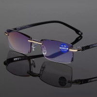 Очки для чтения для мужчин и женщин, пресбиопические аксессуары в деловом стиле, светильник, с защитой от сисветильник, для чтения