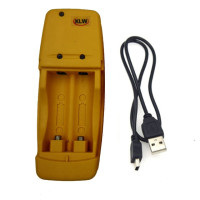 Зарядное устройство со светодиодным дисплеем, 2 слота, для щелочных батарей LR6 AA LR03 AA 1,5 в