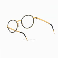 Дания брендовые титановые оправы для очков для мужчин и женщин, ретро круглые оптические очки для близорукости, безвинтовая оправа для очков по рецепту 9752