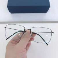 Оправа для очков из чистого титана для мужчин и женщин, квадратные оптические рецептурные Ретро линзы, высокое качество, Дания