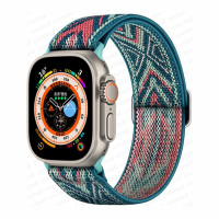 ремешок на apple watch Ремешок резиновый для Apple watch band 40 мм 44 мм 41 мм 45 мм 38 мм 42 мм, эластичный нейлоновый браслет для соло iWatch series 3 4 5 6 se 7