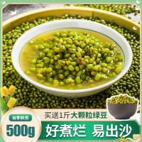 四川大綠豆500g 新貨顆粒飽滿優質新綠豆湯專用大粒 新鮮緣豆商用