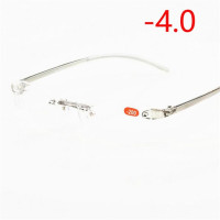 Мужские и женские очки для близорукости, акриловые очки без оправы, с мягкой оправой из пластика TR90, 1,0-1,5-2,0-2,5-3,0-3,5