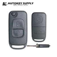 Для Mercedes 2 кнопочный откидной ключ оболочка 2 гусеничный стержень Autokeysupply AKBZF104