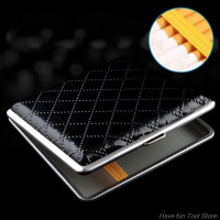 Металлический карман для сигар из полиуретана, 20 шт., чехол для хранения сигарет, табака, контейнер, коробка, держатель, крутой дизайн F17 21, Прямая поставка