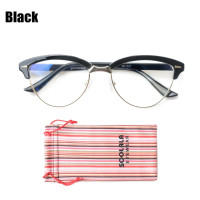 SOOLALA Ретро полуоправы кошачий глаз анти-синий светильник очки для чтения женщины дамы дальнозоркости читатель пресбиопии очки + 0,5 до 4,0