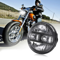 Фара светодиодная мотоциклетная, 5,75 дюйма, с ДХО, для спорта, XL XG XR VRSCD Dyna